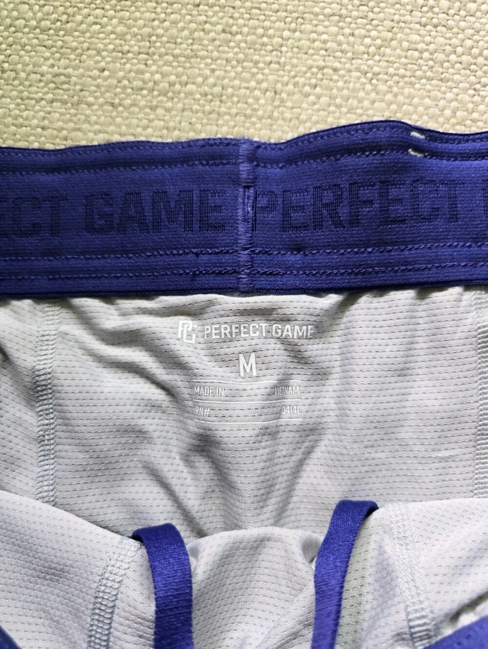 PERFECT GAME Showcase 2-in-1 Baseball Shorts Purple Men's Medium Performance